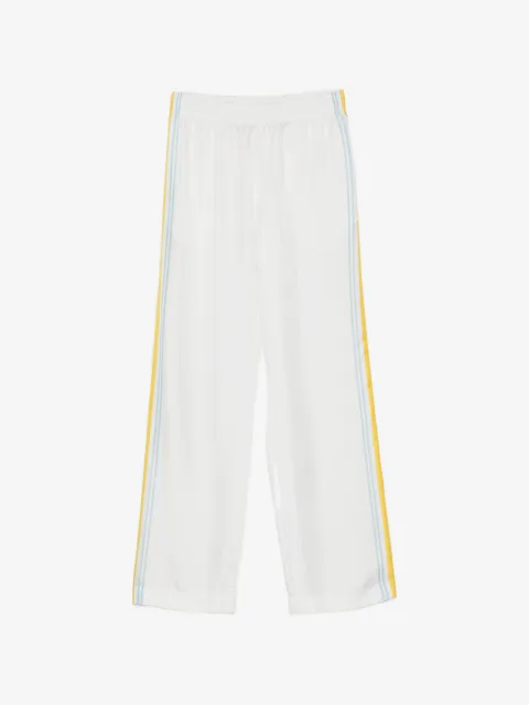 Casablanca Tennis Landscape striped trousers