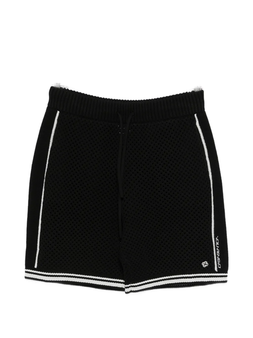 Casablanca logo-detail drawstring shorts - Nero
