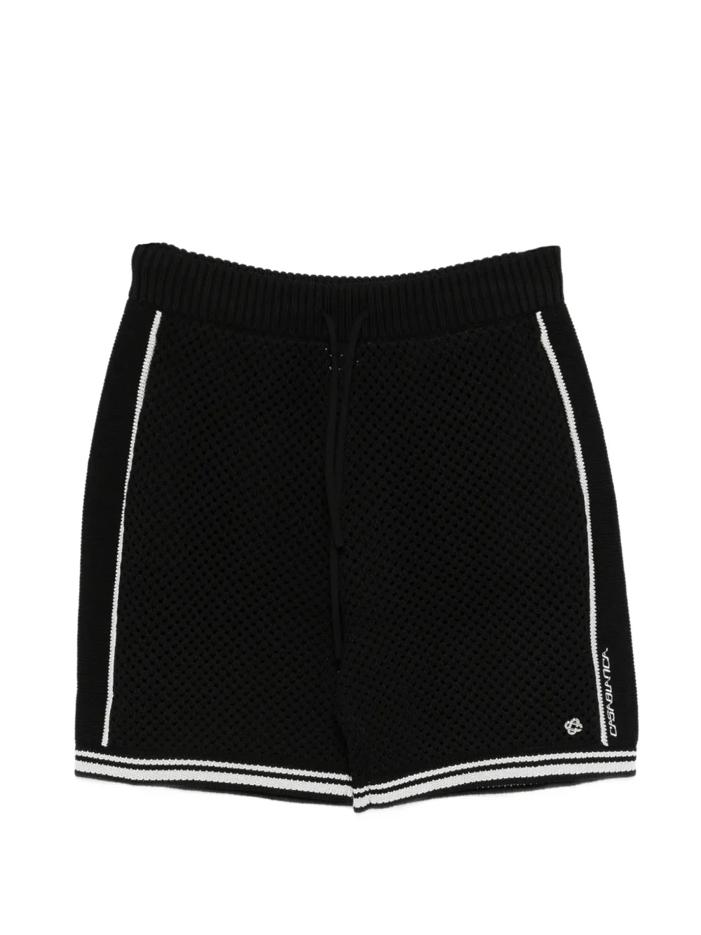 Casablanca logo-detail drawstring shorts - Nero