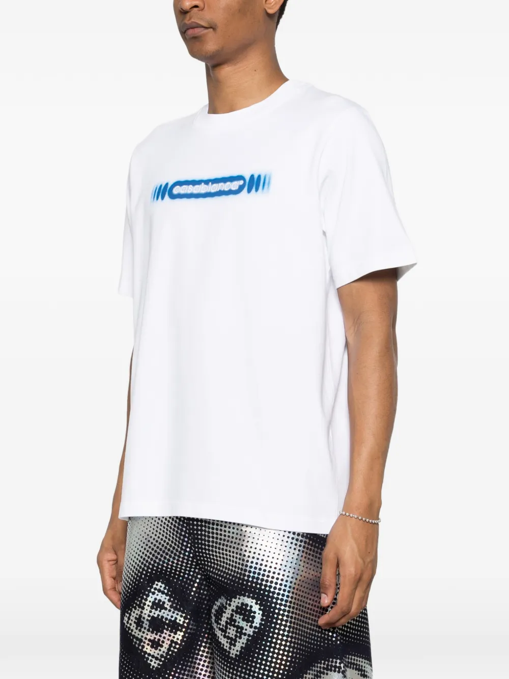 Casablanca T-shirt met logo Wit