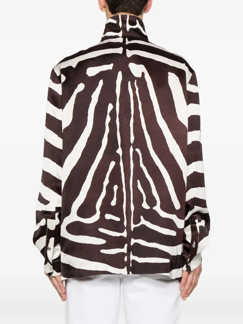 Valentino Garavani Jack met zebraprint Bruin