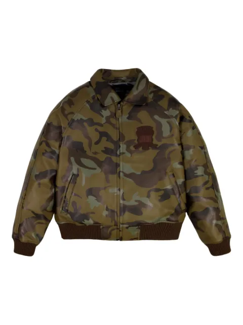 Avirex camouflage logo appliqué jacket