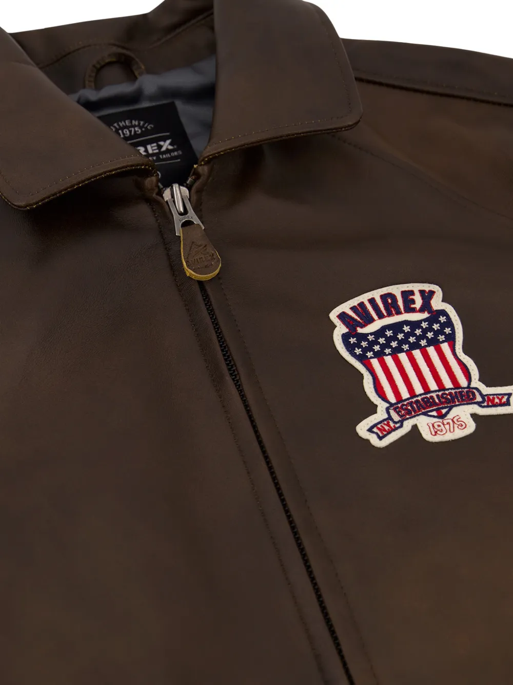  Avirex Embroidered Jacket - Brown 