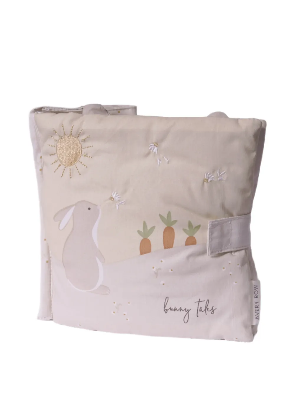 Avery Row bunny-tales fabric book | rosado | Image 1