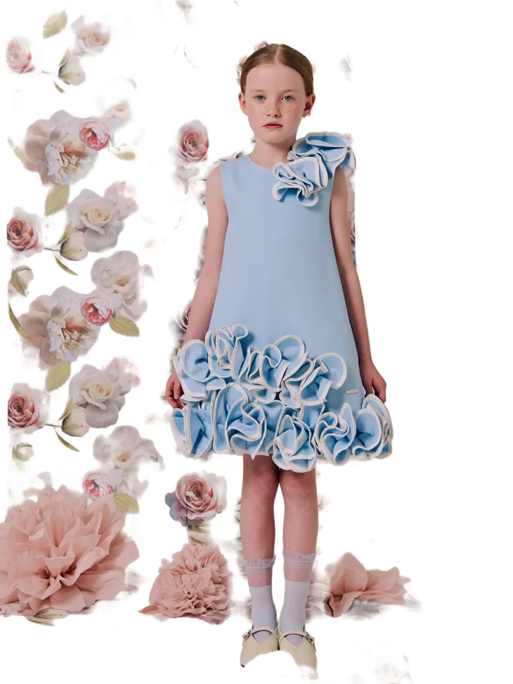 Ruffled Floral Dress