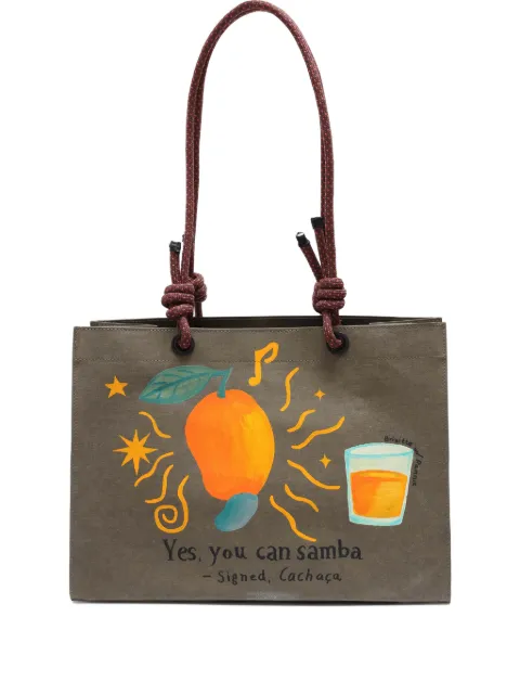 Brigitte Handgeverfde shopper