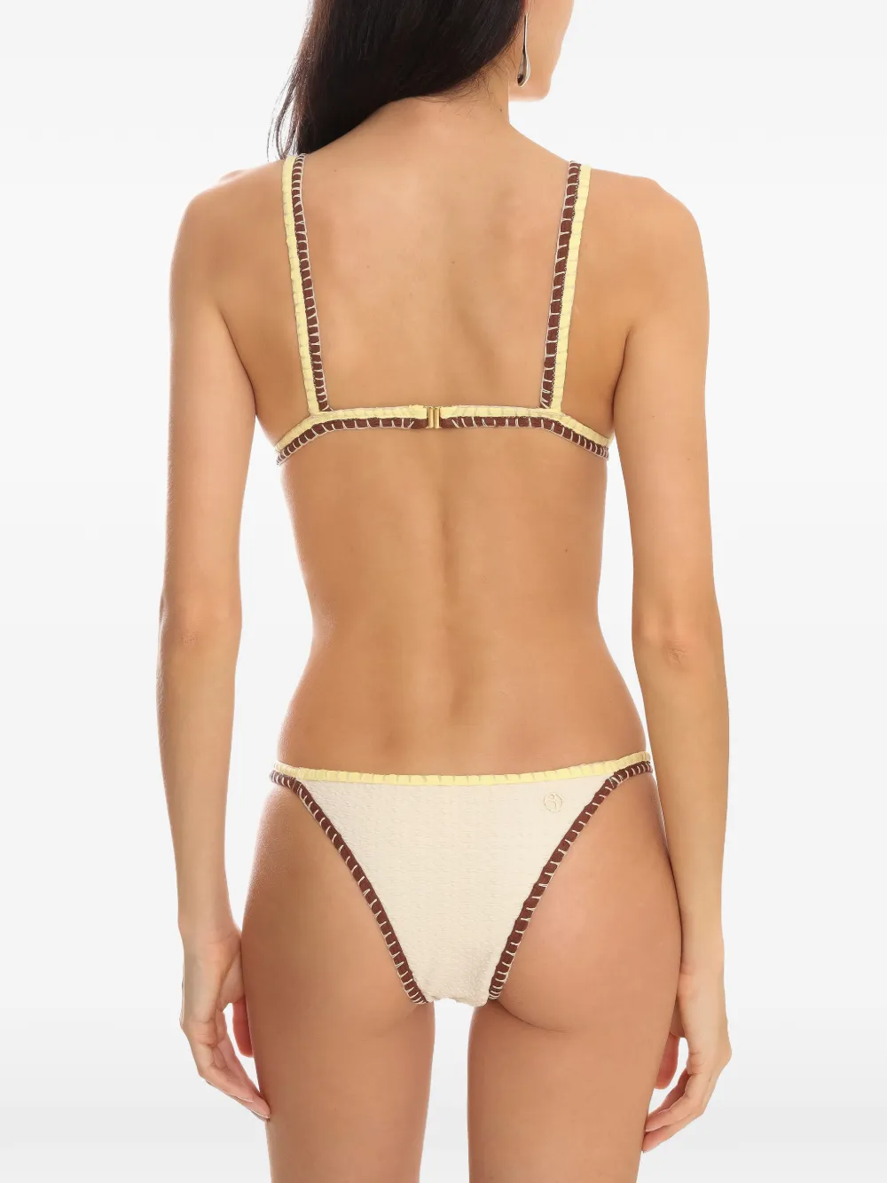  Brigitte Annecontrast-trim Bikini - Neutrals 