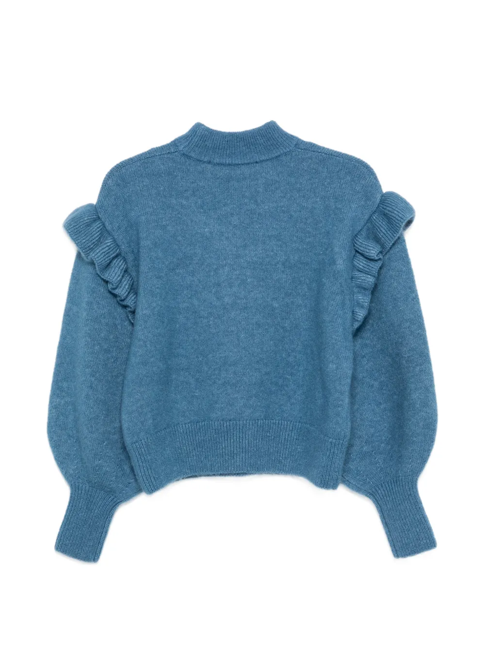  Alemais Ruffled Graphic Sweater - Blue 