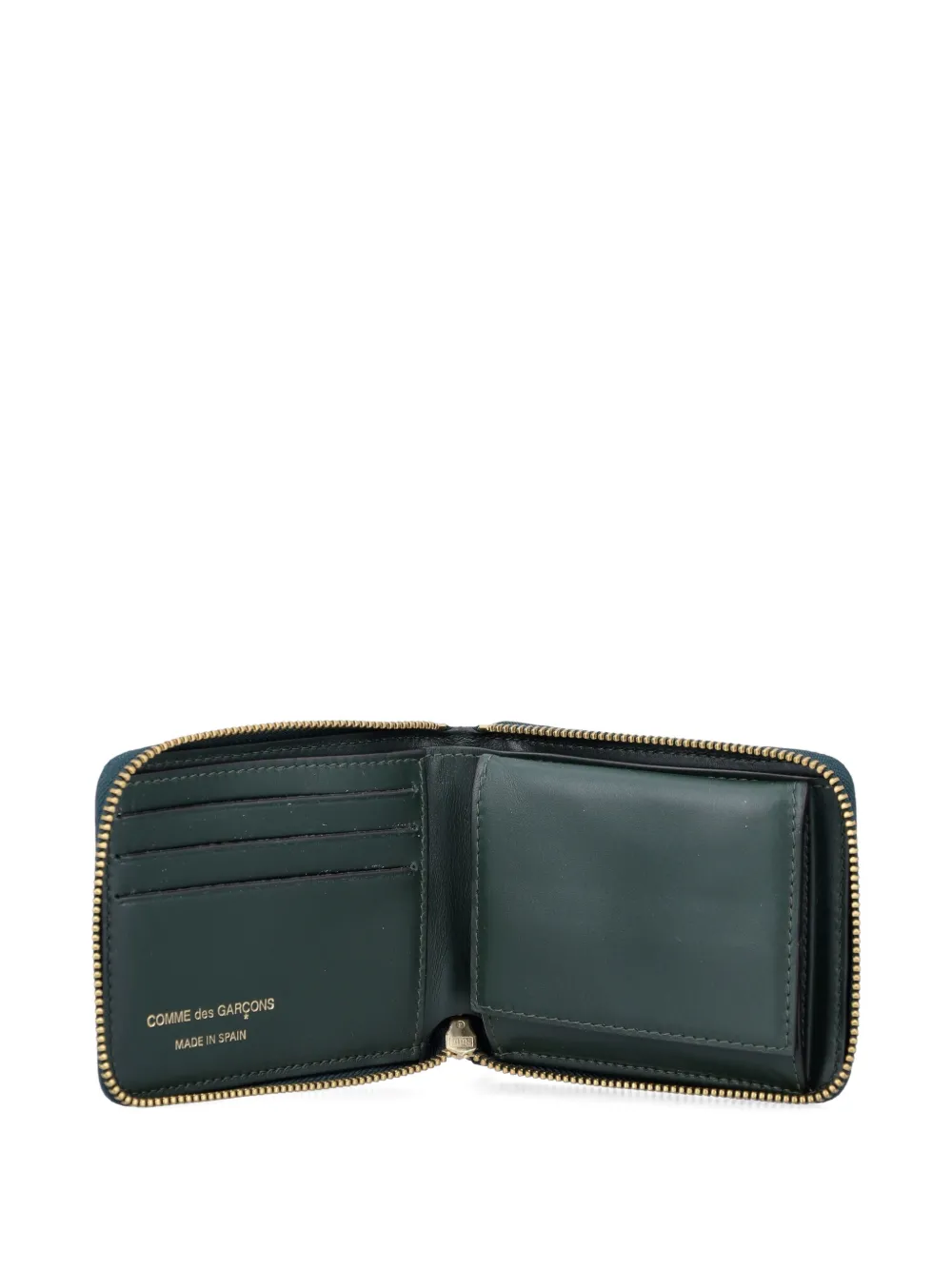  Comme Des Garçons Wallet Zip Wallet - Green 
