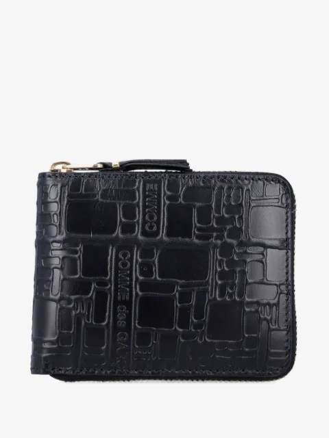 Comme Des Garçons Wallet embossed-logo zip wallet