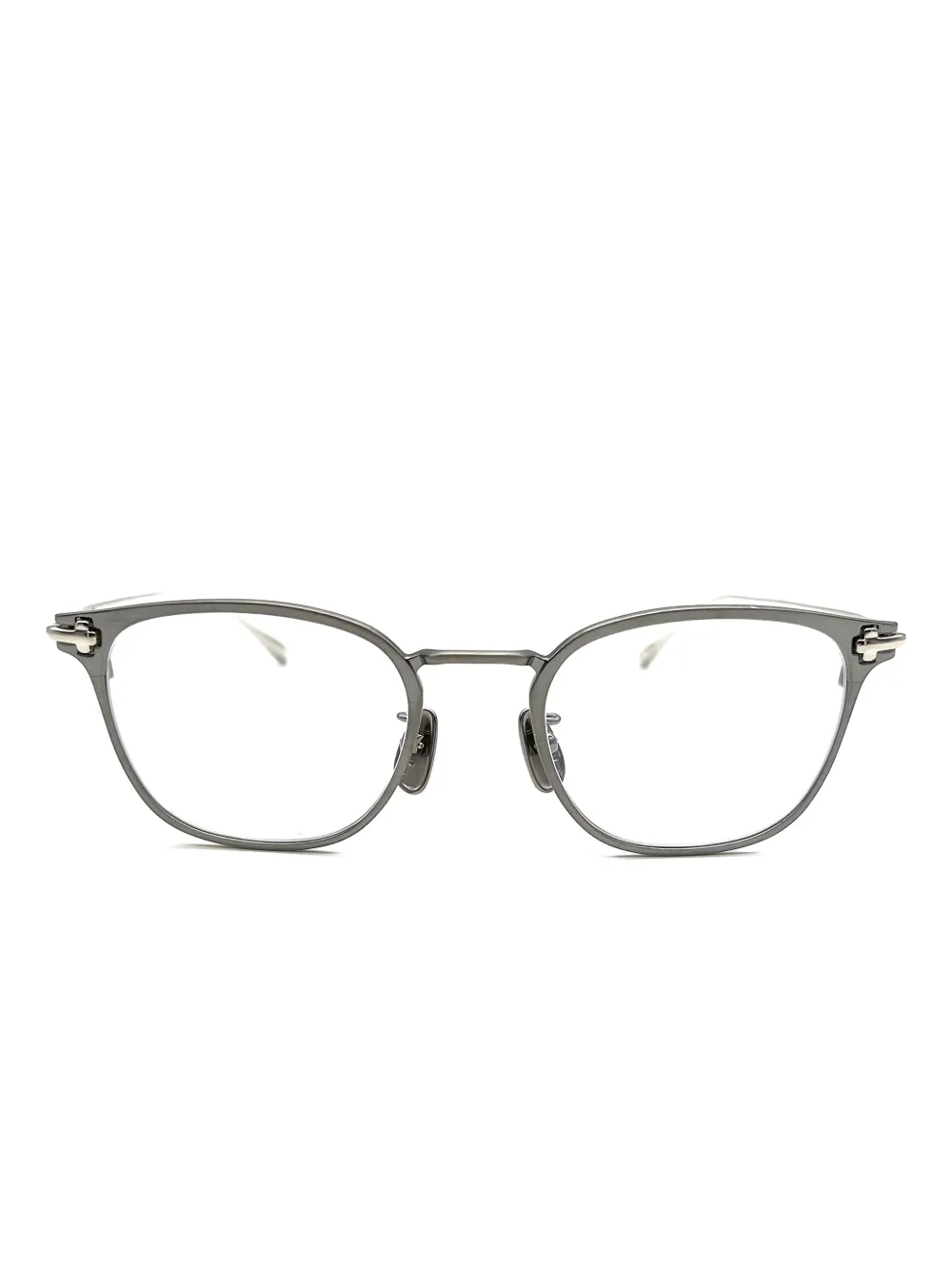 TAYLOR WITH RESPECT Sole geometric-frame glasses | Grey | Image 1