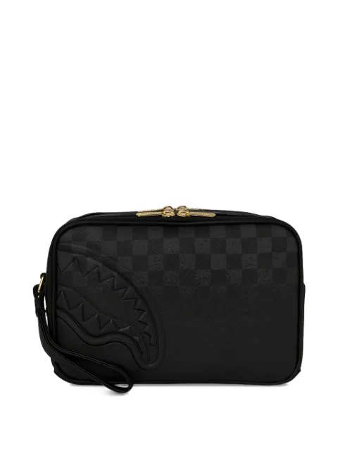 Sprayground Spritz checkered embossed wash bag
