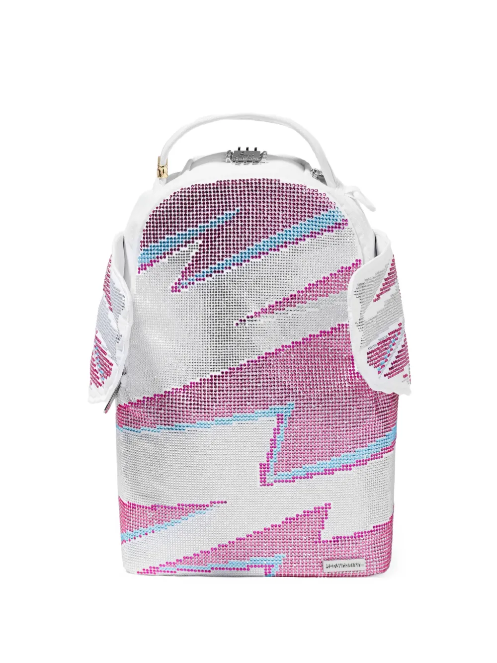 sprayground kid AI Wings rhinestone-embellished backpack - Bianco