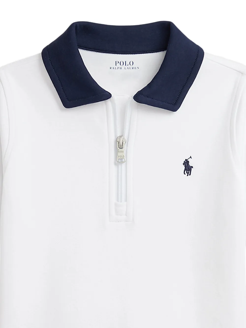 POLO RALPH LAUREN KIDS half-zip Polo Shirt | White | FARFETCH