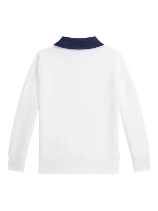 POLO RALPH LAUREN KIDS half-zip Polo Shirt | White | FARFETCH