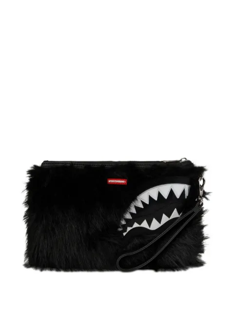 Sprayground Cray faux-fur clutch bag