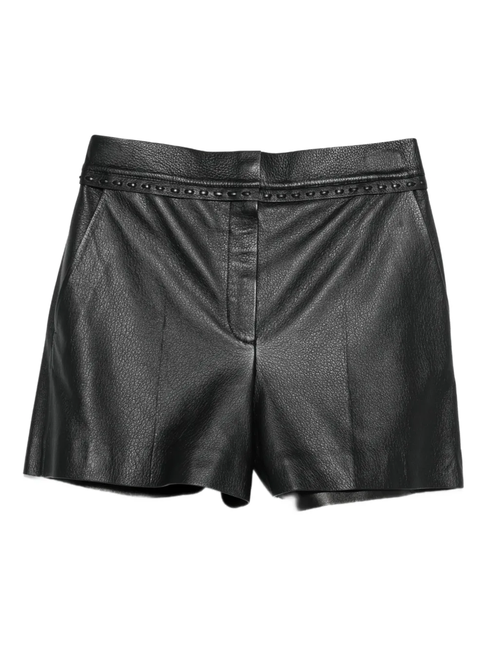 FENDI leather shorts - Black