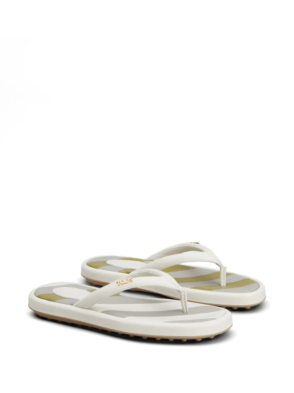 Tod's Sandalen met logo Beige