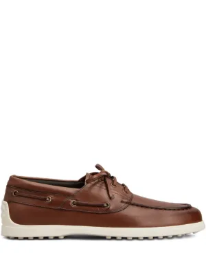 Tod's スエード デッキシューズ | グレー | FARFETCH JP