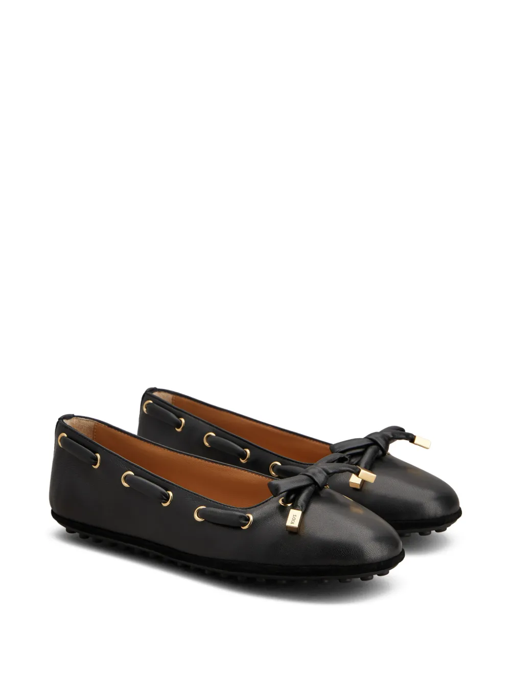 Tod's Ballerina's met strikdetail Zwart