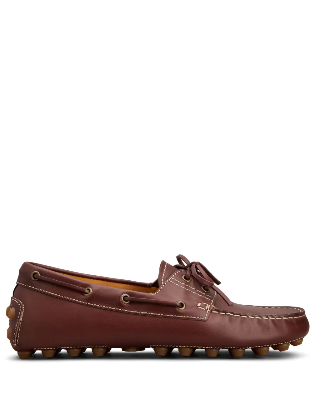 Tod's leather boat shoes - Brown