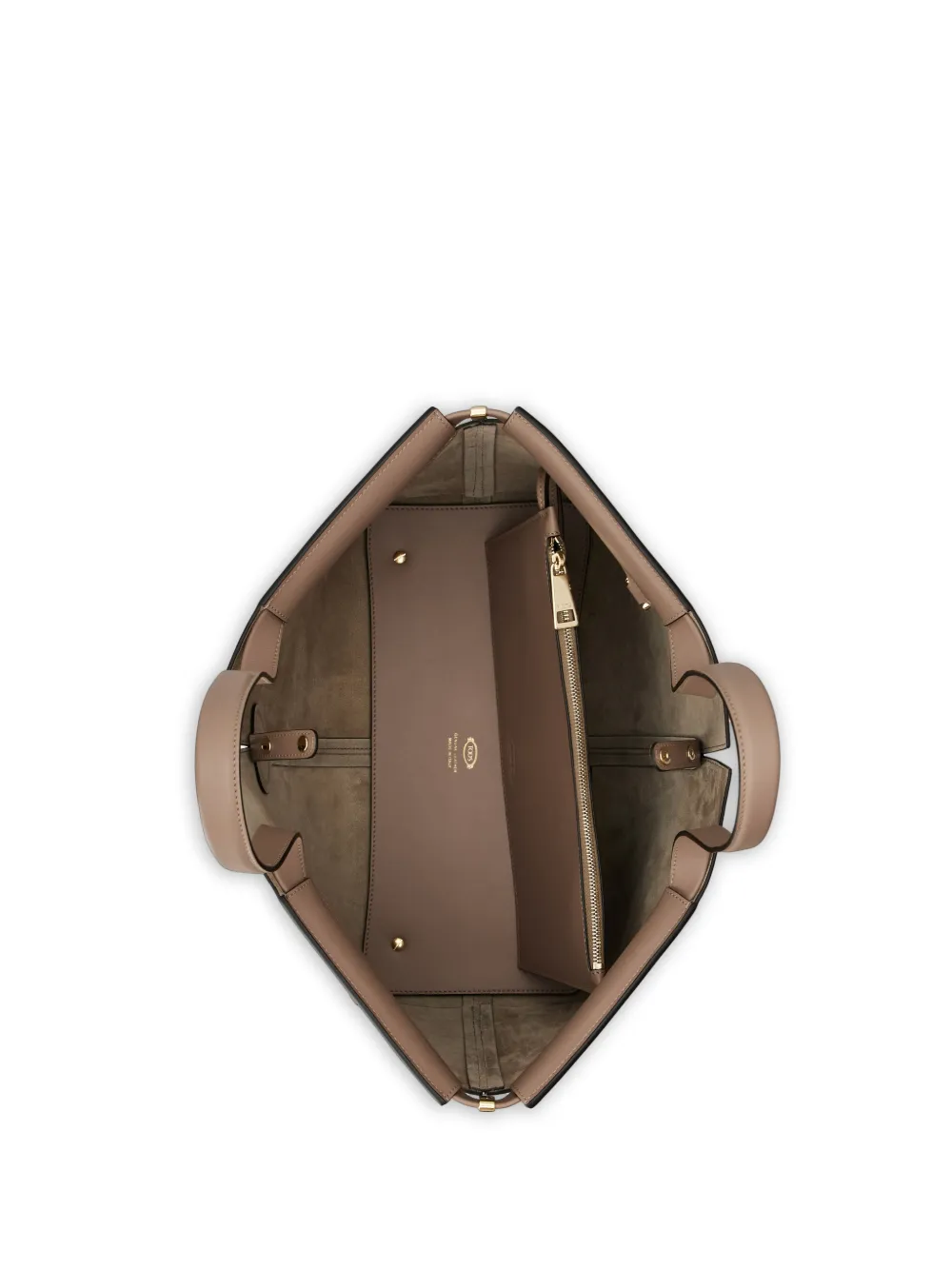 Tod's Shopper met V-uitgesneden detail Beige