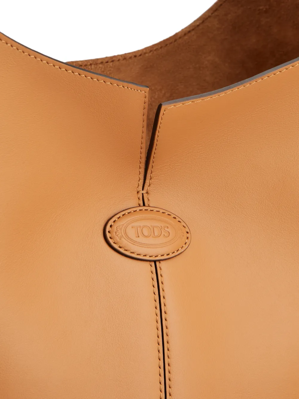 Tod's Kleine Folio leren schoudertas Bruin