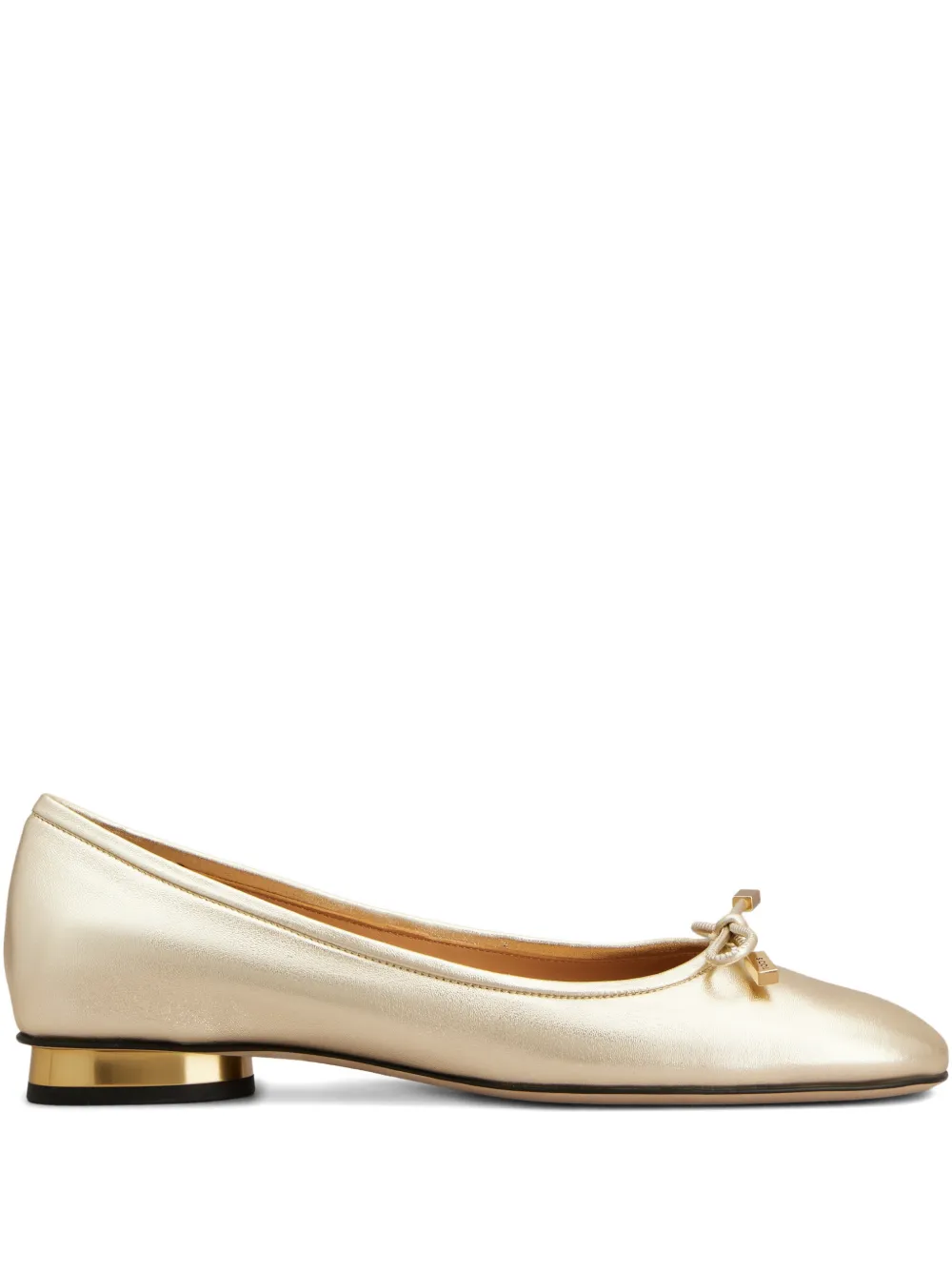 Tod's bow-detail ballet flats - White
