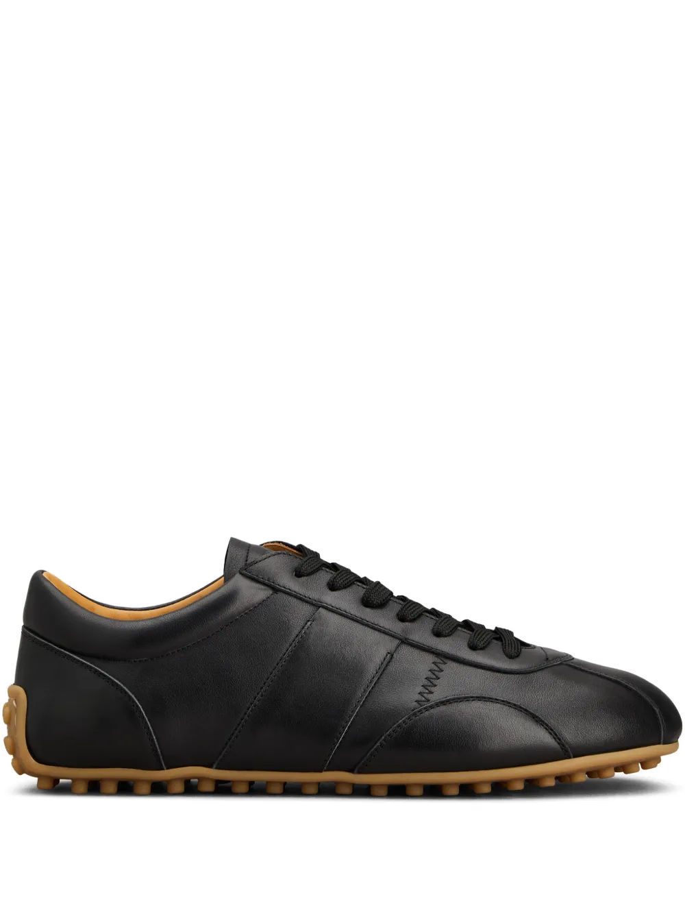 Tod's laced panelled sneakers - Black