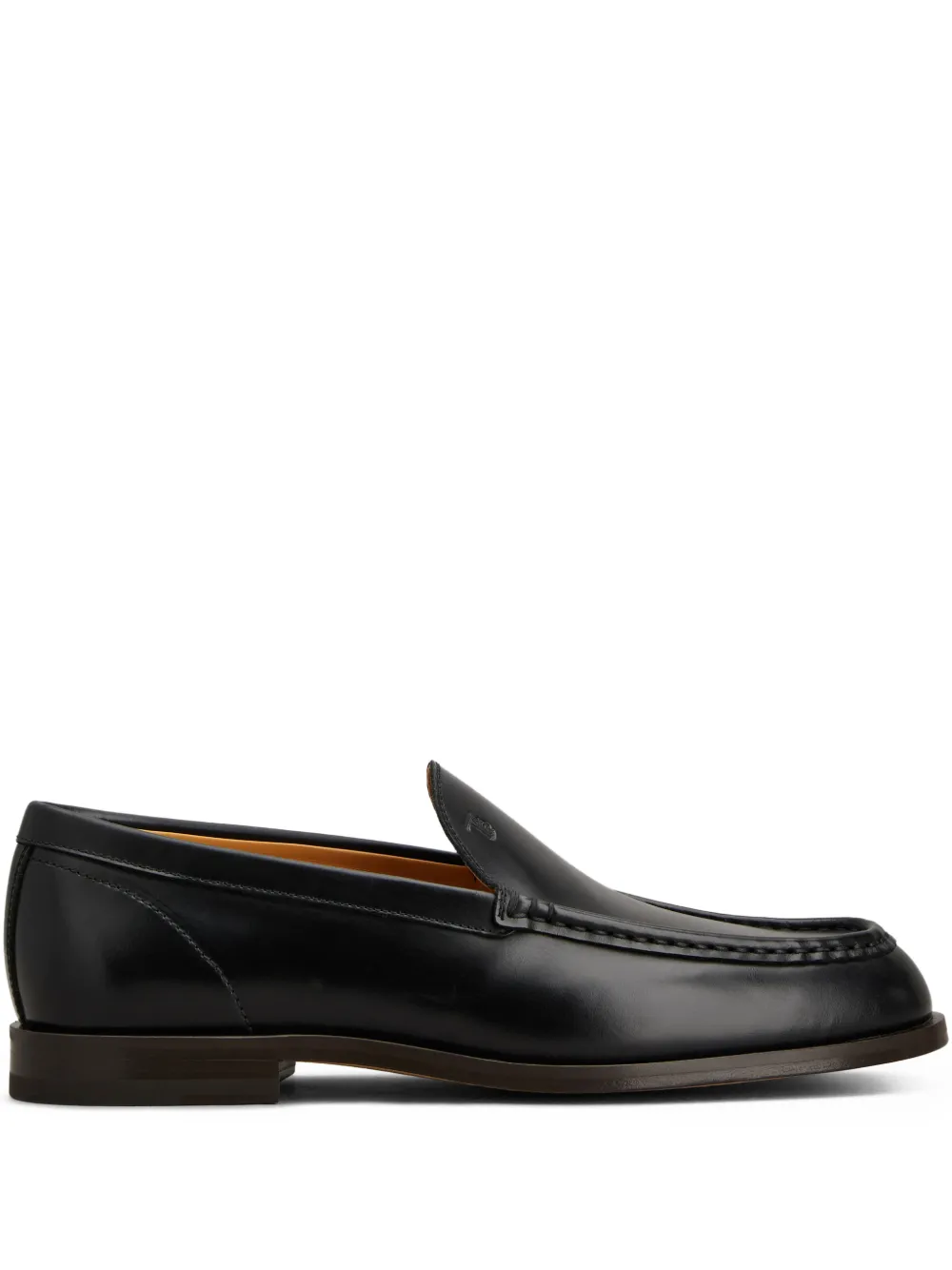 Tod's embossed-logo leather loafers | Black | Image 1