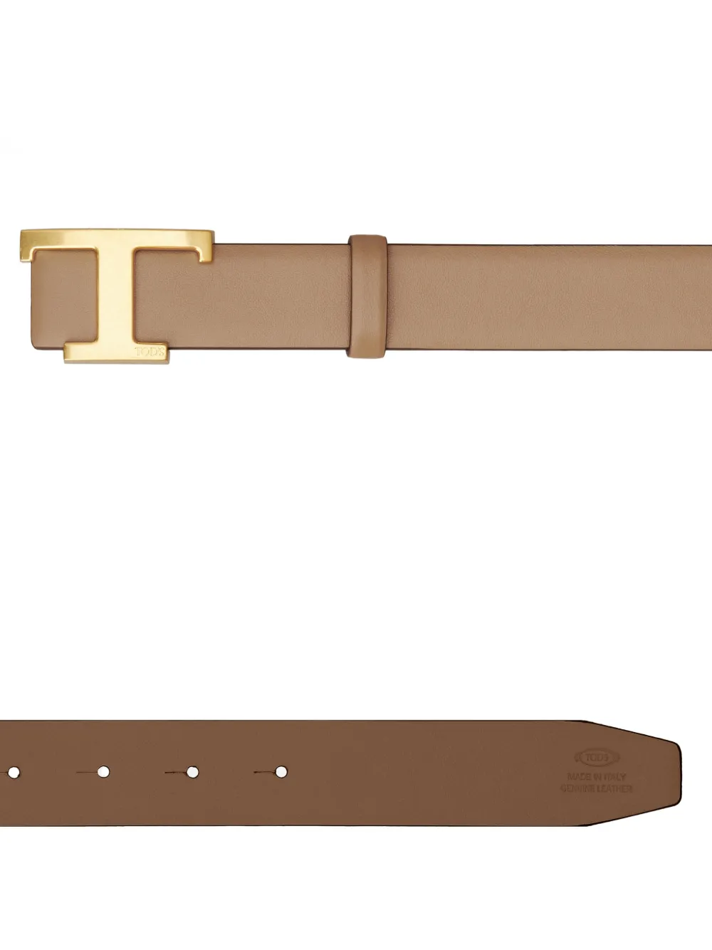  Tod's T-buckle Reversible Belt - Neutrals 