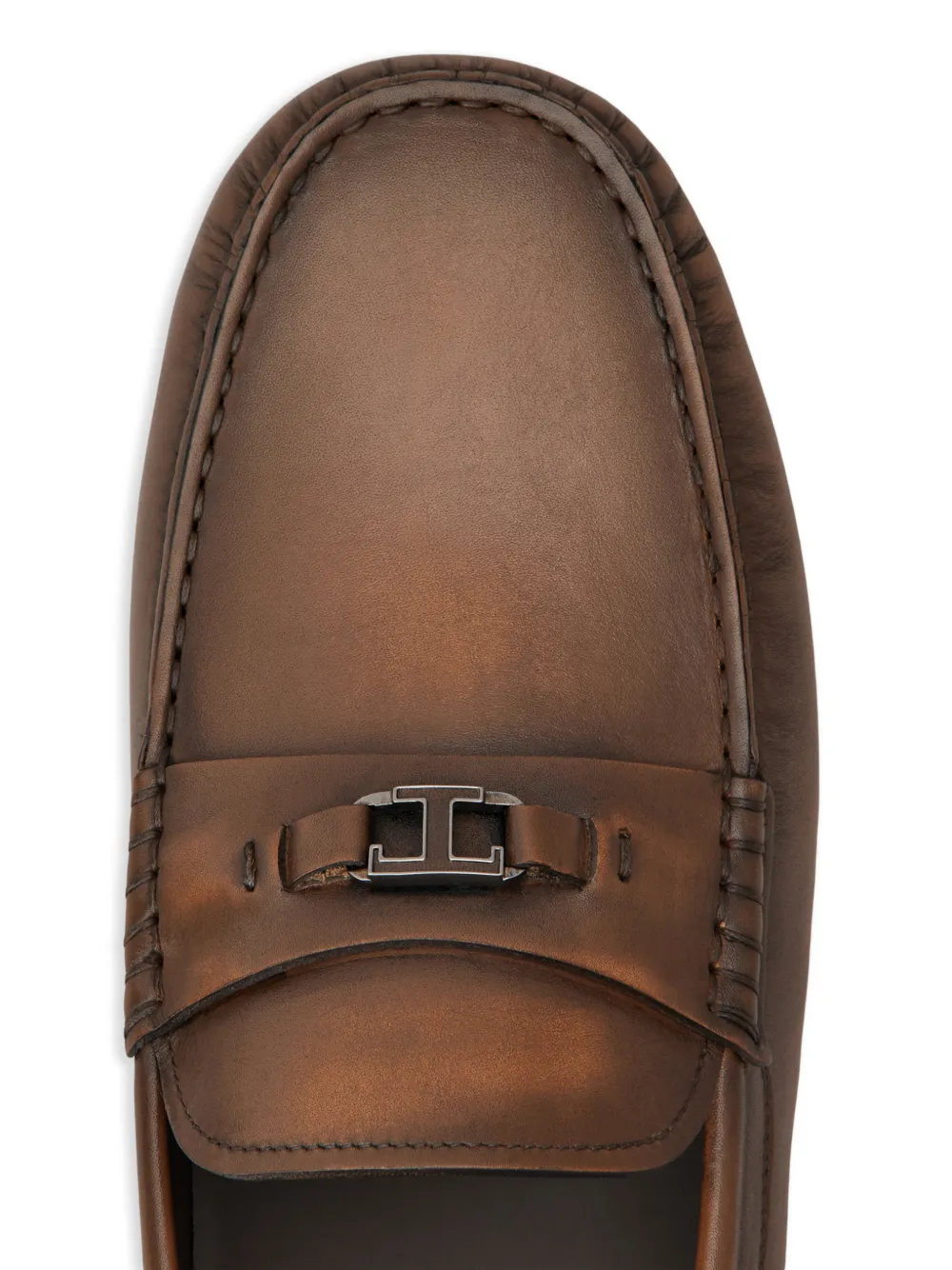 Tod's City Gommino 76L loafers met logodetail Bruin