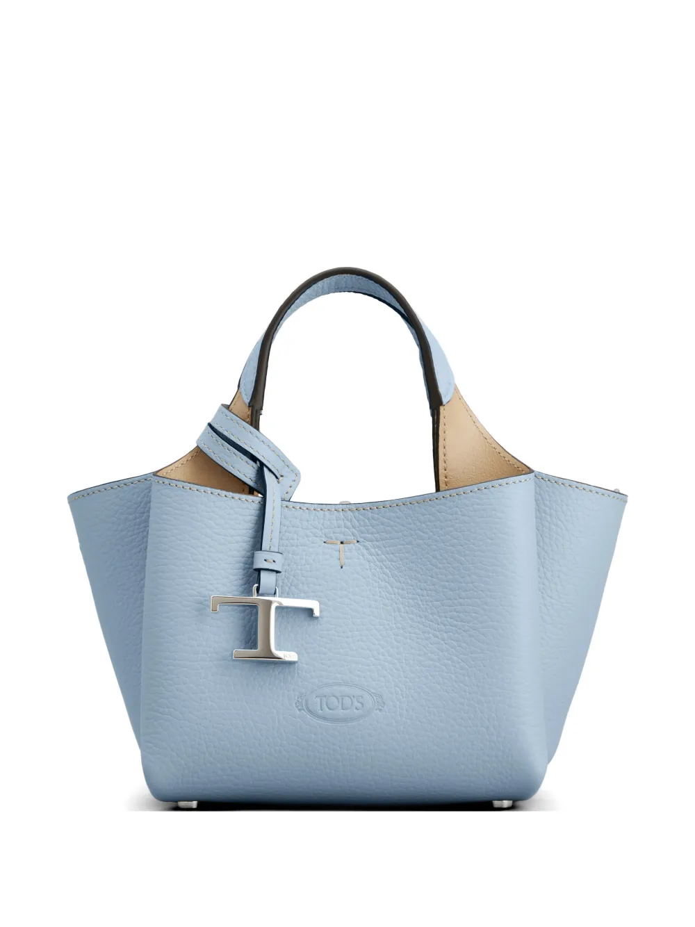 Tod's logo-pendant tote bag - Blu