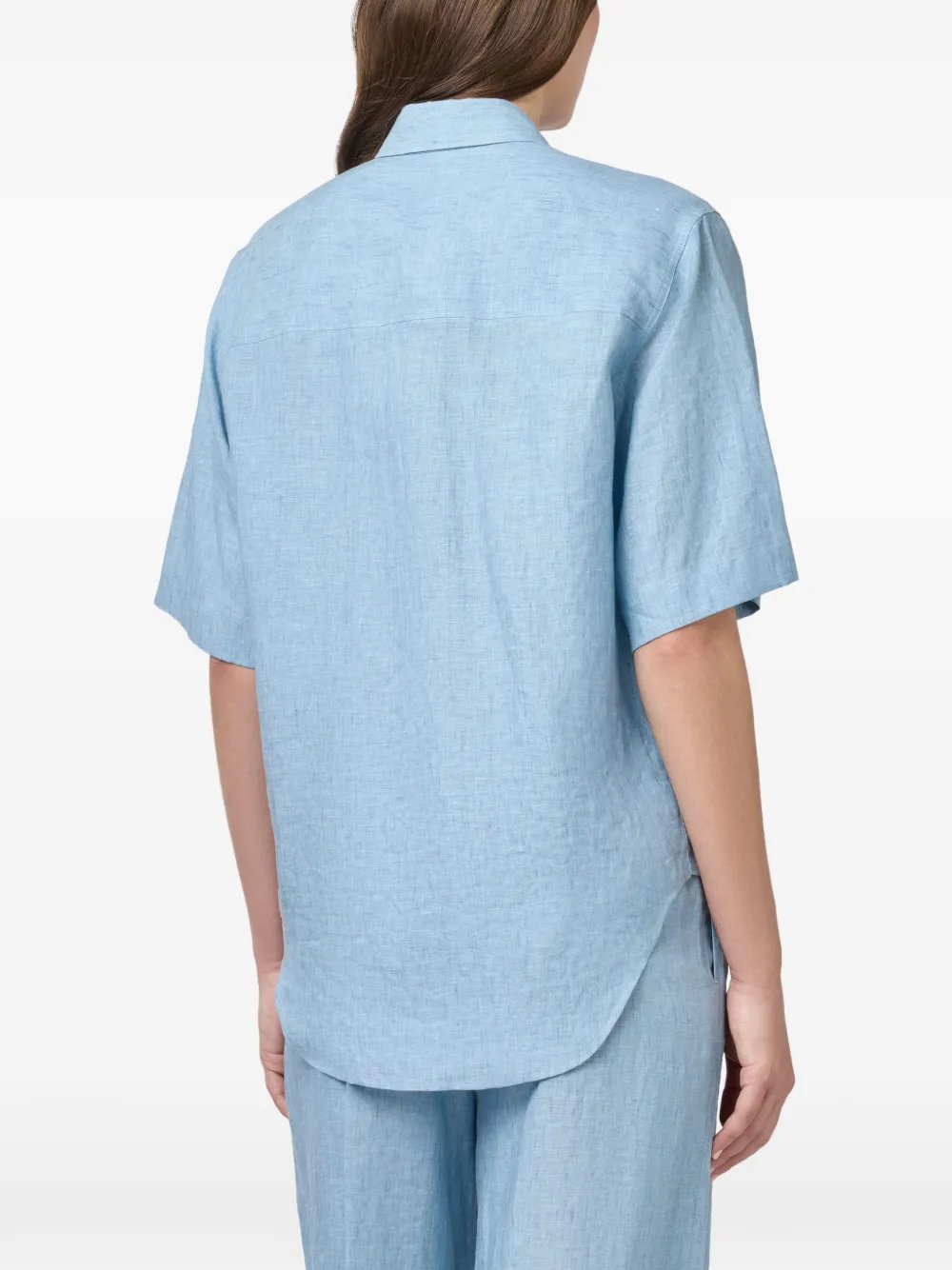 Tod's Short-sleeved Shirt in Blue, view 4