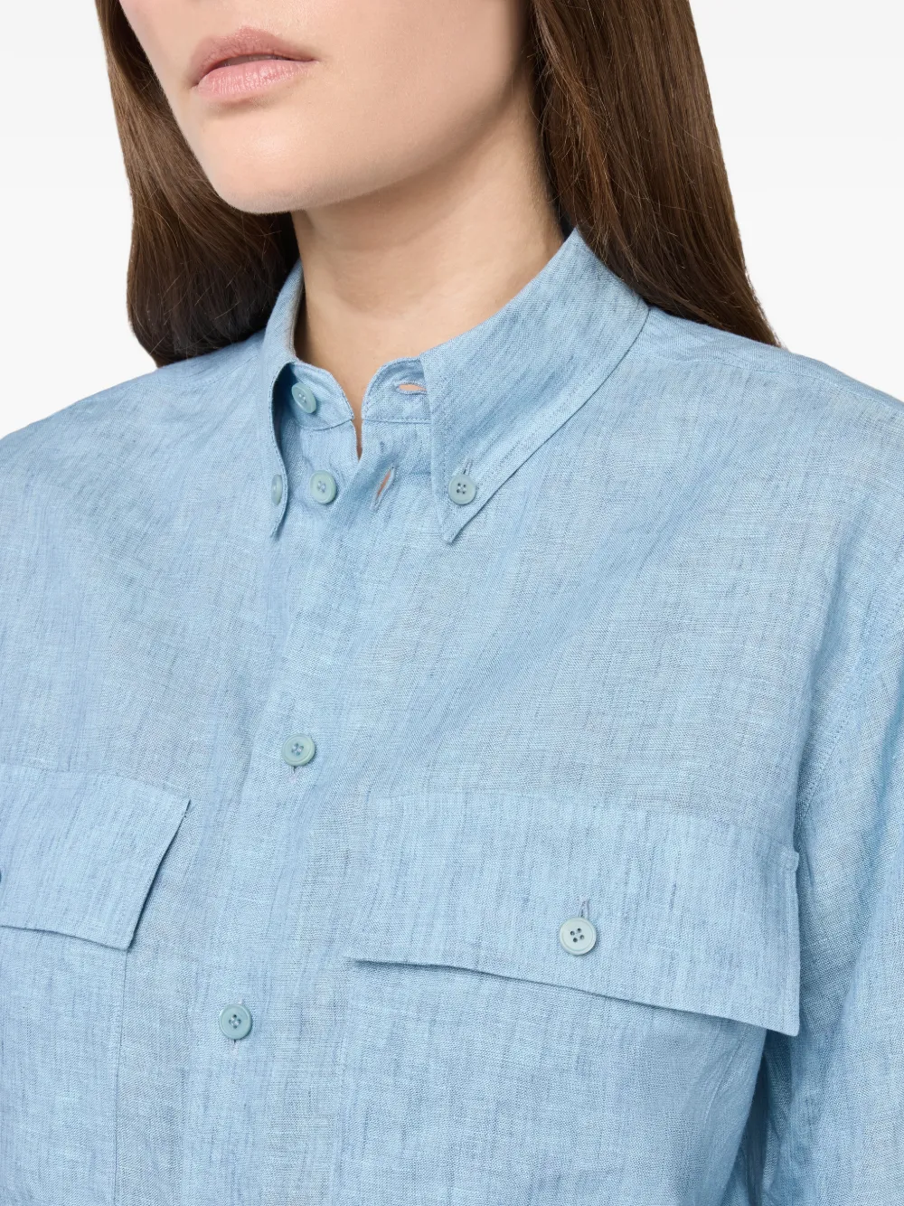Tod's Short-sleeved Shirt in Blue, view 5