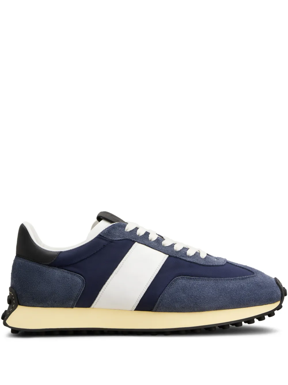 Tod's panelled lace-up sneakers - Blue