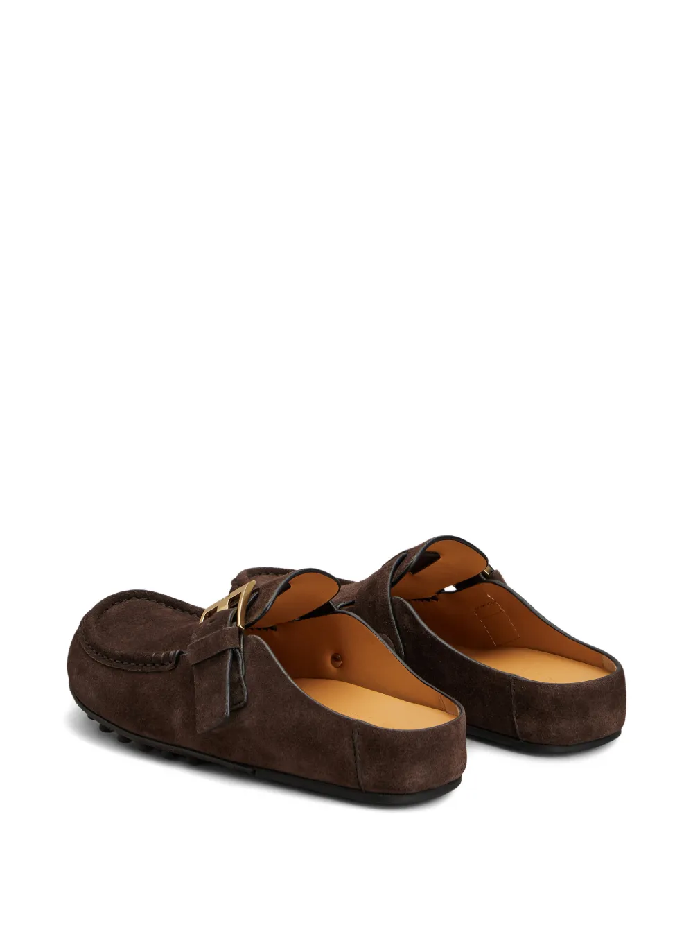 Tod's Muiltjes met gespdetail Bruin