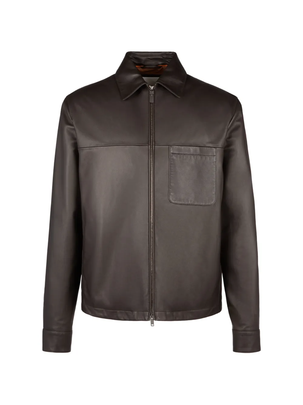 Tod's Giacca-camicia con zip - Marrone