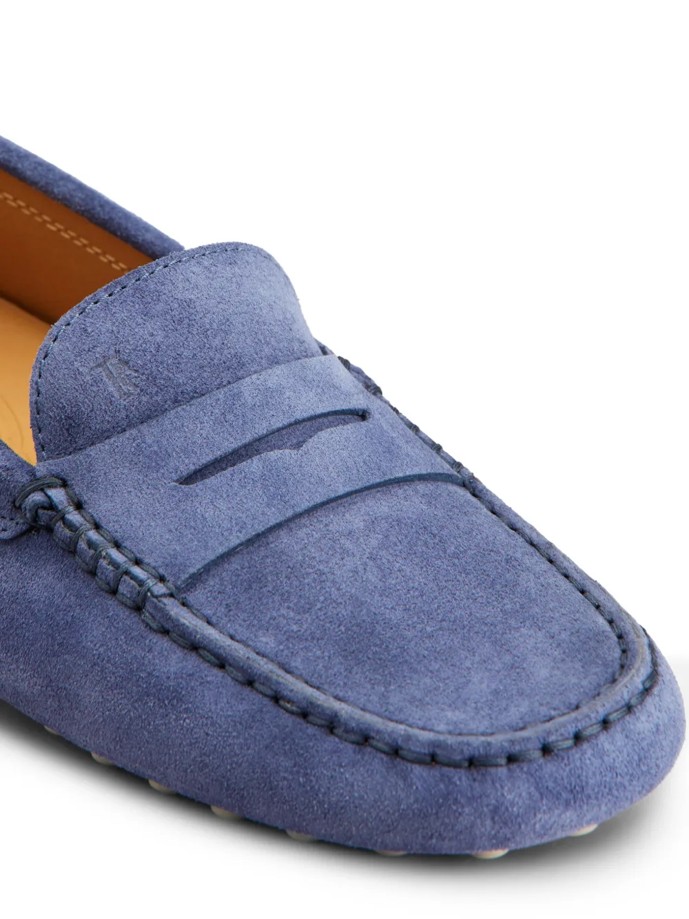Tod's Gommino suède loafers Blauw