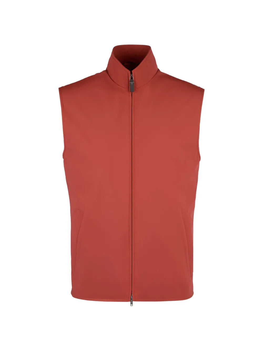 Tod's zip-fastening lightweight vest - Orange