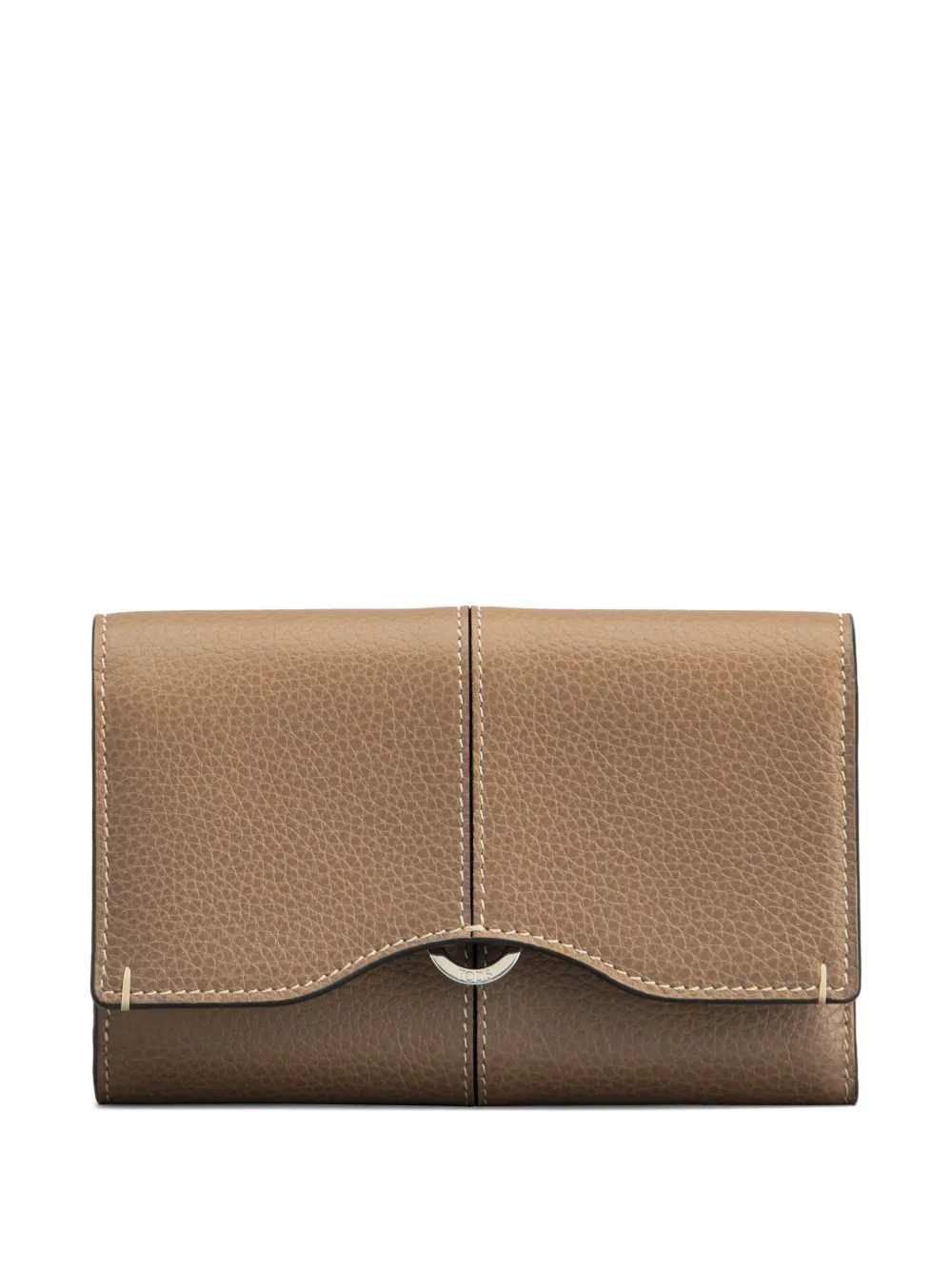 Tod's tri-fold pebble leather wallet - Toni neutri
