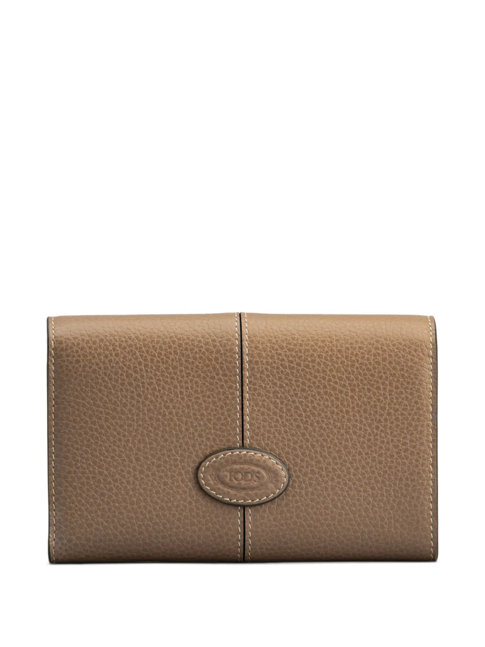 Tod's tri-fold pebble leather wallet - Beige