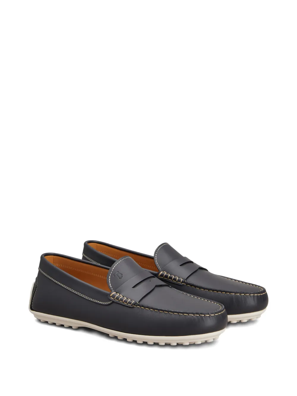 Tod's City Gommino 76 L loafers met penny bar Blauw