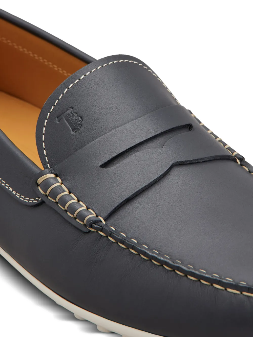 Tod's City Gommino 76 L loafers met penny bar Blauw