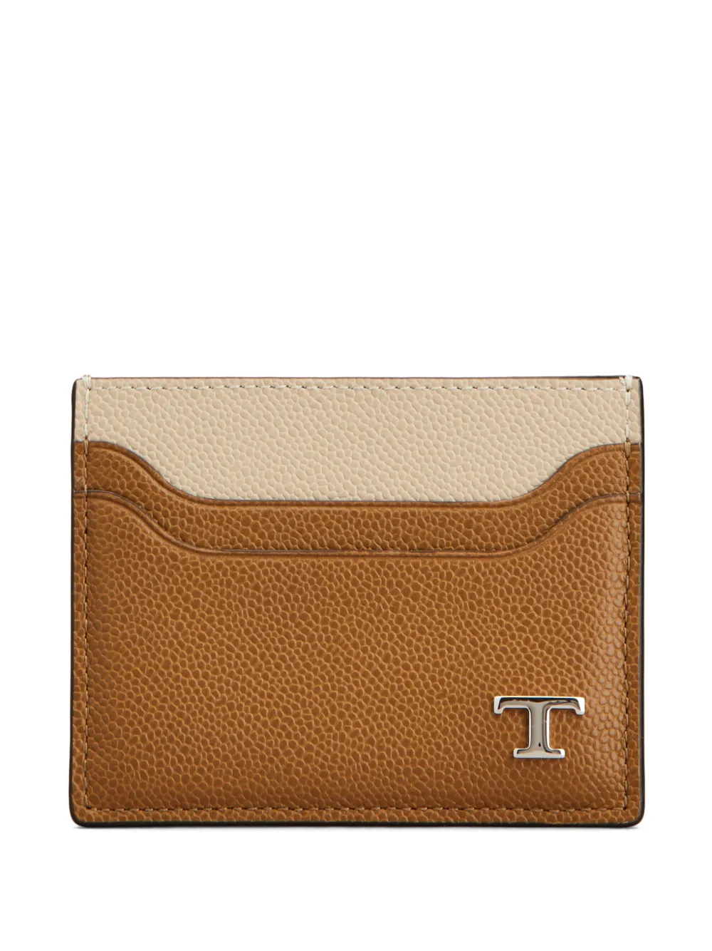 Tod's logo-plaque cardholder - Marrone