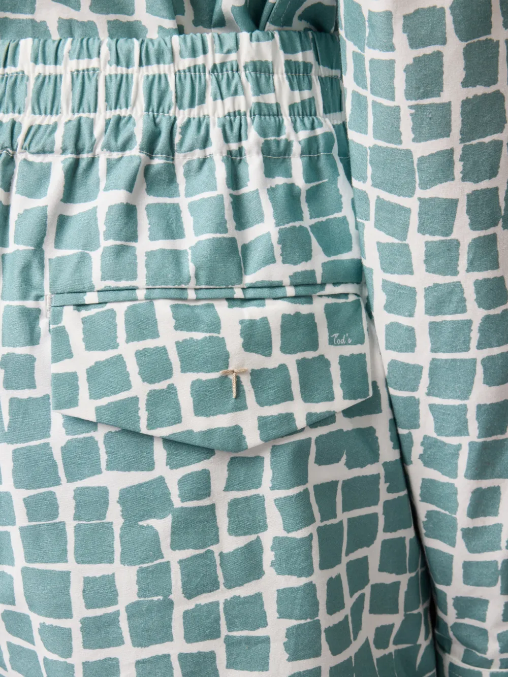 Tod's Shorts met elastische tailleband en zak Blauw