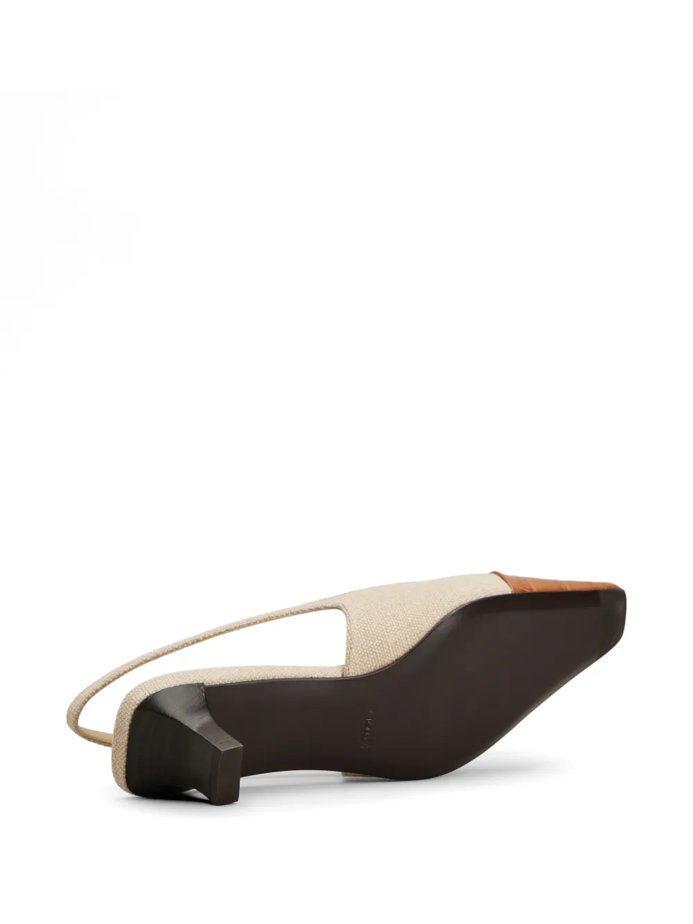 Tod's Pumps met krokodillen-reliëf en bandje Beige
