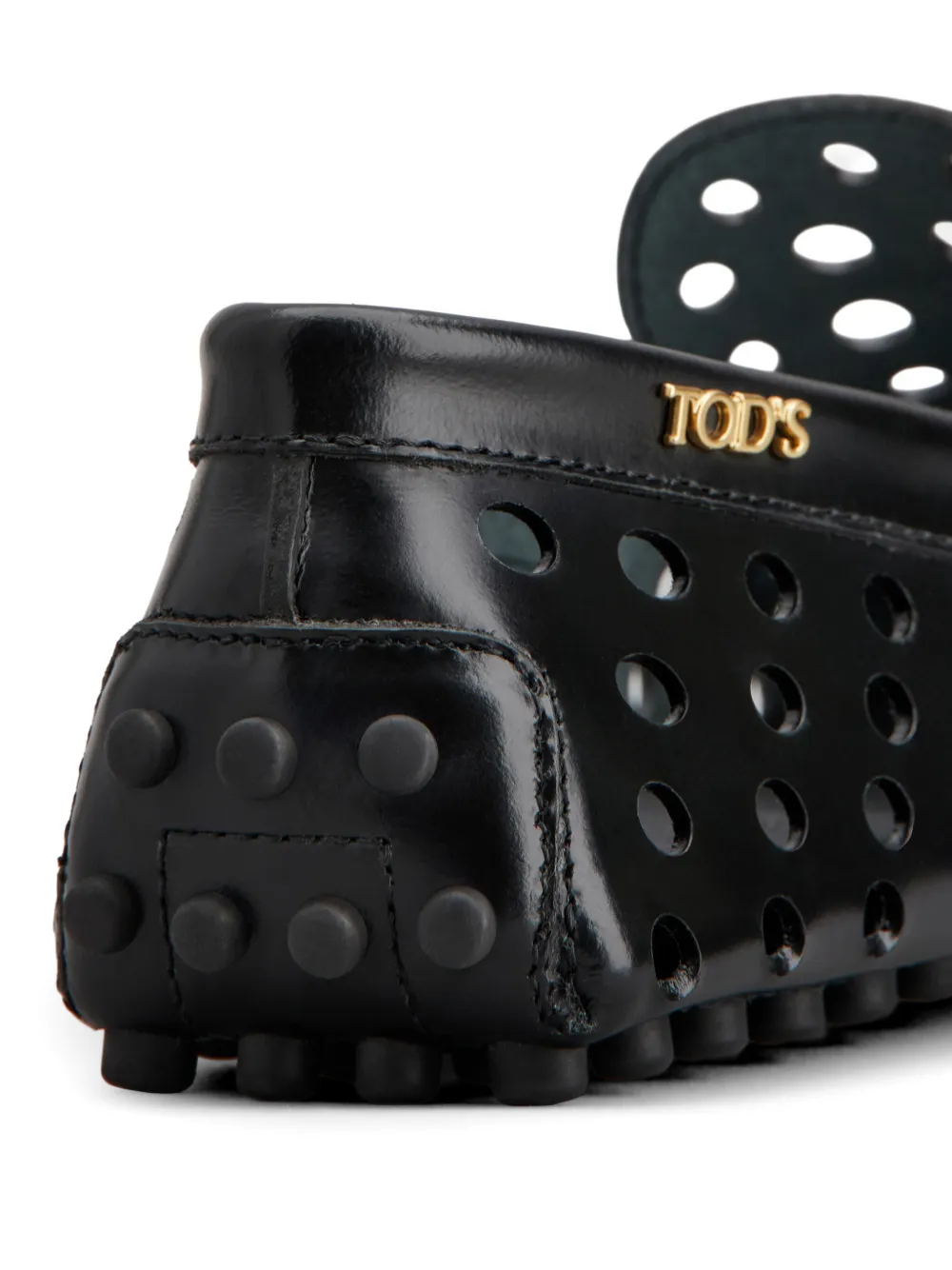Tod's Gommino geperforeerde loafers Zwart