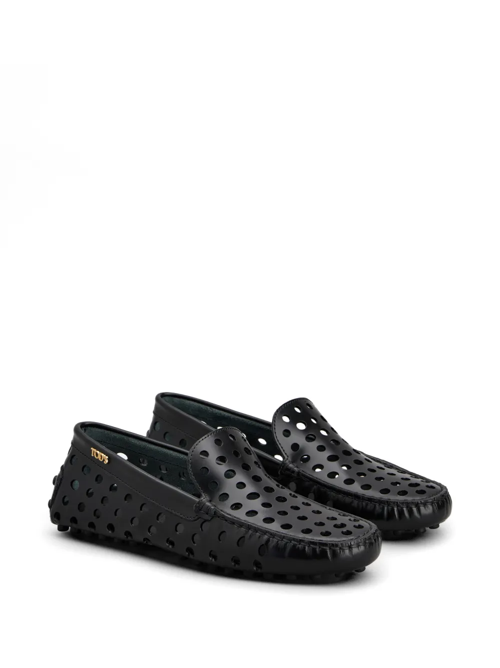 Tod's Gommino geperforeerde loafers Zwart