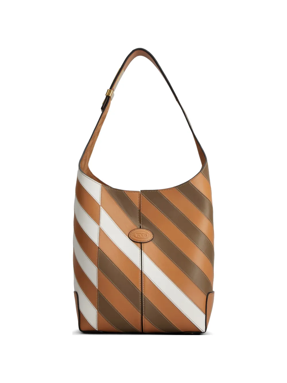 Tod's stripes shoulder bag - Neutrals